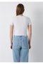 Logo Printed Gray Crop T-Shirt Crop / Short Cut 1613848-85438 - 5