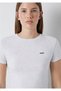 Logo Printed Gray Crop T-Shirt Crop / Short Cut 1613848-85438 - 6