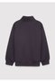 Jeans Printed Zippered Anthracite Sweatshirt 7S10192-70087 - 3
