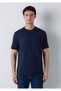 Lightweight and Flexible Navy Blue Travel T-Shirt Regular Fit / Normal Cut 0613224-80022 - 3