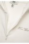 Hooded Zippered Ecru Sweatshirt 7S10227-70057 - 4