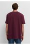 Pocket Detailed Burgundy Basic T-Shirt Loose Fit / Comfortable Cut 066248-70434 - 5