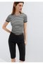 Striped Black T-Shirt Standard 1614359-85454 - 3