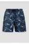 Octopus Printed Navy Blue Swim Shorts 0912335-32184 - 8