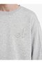 Comfortable Fit, Stitched Detail, Long Sleeve, Crew Neck, Embroidered Sweatshirt - 4