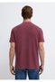Burgundy Polo T-Shirt Loose Fit / Comfortable Cut 0613311-70426 - 6
