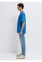 Logo Printed T-Shirt with Piping Detail Loose Fit / Comfortable Loose Cut 0613557-91761 - 4