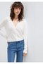 Knitted Detail Ecru Cardigan Slim Fit / Slim Fit 1710845-70057 - 2