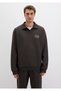 Polo Neck Brown Sweatshirt 0S10479-70219 - 4