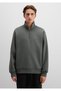 Logo Semi-Zip Green Sweatshirt 0S10585-71598 - 3