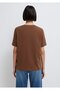 Logo Printed Brown T-Shirt Regular Fit / Normal Cut 1611594-70243 - 5