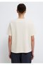Slogan Printed Ecru T-Shirt Regular Fit / Normal Cut 1613842-70005 - 6