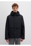 Water Repellent K Hooded Black Jacket Regular Fit / Normal Cut 0110348-900 - 3