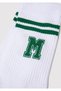 White Socket Socks with Logo Detail 0911108-85310 - 2