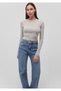 2-Pack Long Sleeve Crop Basic T-Shirt Fitted / Body-Hugging Cut 1613021-88467 - 3
