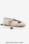 Women's Double-Strapped Troc Casual Ballerinas Bekosa Ecru - 9