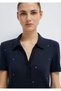Mini Printed Navy Blue Polo T-Shirt Fitted / Fitted Cut 1612691 -82318 - 6