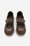 Women's Mary Jane Sneaker with Straps and Suede Detail Casual Sports Shoes Yotina Brown Suede - 7