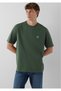 Seal Logo Embroidered Green T-Shirt Loose Fit / Loose Relaxed Fit067074-81570