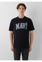 Logo Printed Black T-Shirt Loose Fit 0611711-900 - 3