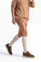 Women's Suede Detailed Multi-Part Lace-Up Casual Sneaker Sports Shoes Asune Light Brown Suede - 4