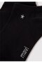 Star Embroidered Black Booties Socks 1912793-900 - 2