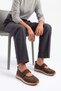 Women's Suede Mary Jane Double Strap Retro Sneaker Casual Sports Ballerina Shoes Hopato Light Brown Suede - 3