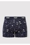 Planet Printed Navy Blue Boxer 092456-33648