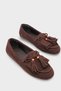 Veronique Tasseled Soft Women's Loafers Shoes with Wooden Accessories