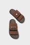 Regan Flat Heels Metal Buckle Pack Comfort Women's Slipper - 5