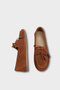 Vicki Genuine Leather Suede Lace-Up Beaded Comfort Women's Loafer Boat Shoes - 5