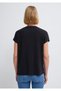 V-Neck Black Basic Viscous T-Shirt Regular Fit / Regular Fit 167714 -900 - 5