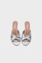 Taya Medium Heeled Cross Strap Women's Slippers - 5