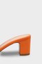 Melinde Medium Heeled Metal Buckle Single Strap Women's Slippers - 6