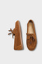 Vicki Genuine Leather Suede Lace-Up Beaded Comfort Women's Loafer Boat Shoes - 4