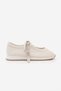 Women's Lace-Up Mary Jane Round Toe Casual Sports Ballerina Sneaker Leyro Ecru - 5