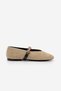 Women's Mary Jane Stoned Daily Ballet Flats Latari Beige Straw - 4