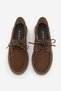 Women's Genuine Leather Lace-Up Loafer Casual Shoes Enita Brown Suede - 7