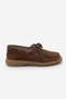 Women's Genuine Leather Lace-Up Loafer Casual Shoes Enita Brown Suede - 3