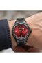 Black Color Red Dial with Calendar 2 Years Warranty Fc03312Tm.04 Men's Wristwatch