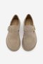 Women's Genuine Leather Loafers with Strap Masculine Casual Shoes Zepar Beige Suede - 7
