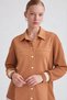 Glittery Ribbed Detail Set Caramel - 4