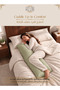 Ultra Soft Body Pillow with  Pillowcase- Long Side Sleeper Pillow For Use During Pregnancy - 5