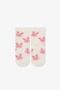 Girl's Pink Kindly Friends Cotton 4-Pair Socks - 2