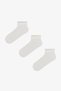 3 Pairs of Nose Stitch-Free Cotton Self-Heated Ankle Detailed Booties Socks