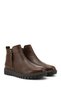 Women's Brown Antique Double Zipper Thermo Sole Genuine Leather Boots - 4