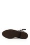 Women's Brown Thick Heeled Double Zipper Boots - 5