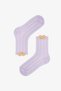 Girl's Comfortable Bear Striped Cotton 4-Pair Socks - 2