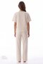 Gardenya Hallie Shawl Patterned Cotton Short Sleeve Pants Pajama Set - 4