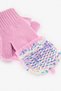 Girl's Pink Payette Gloves - 2